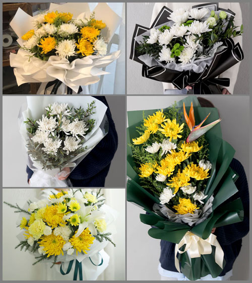 海南儋州市中和镇白事花束代送